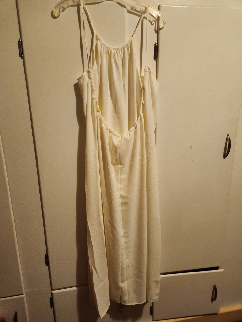 Women's Cream Slip Dress - Lightweight Nightwear